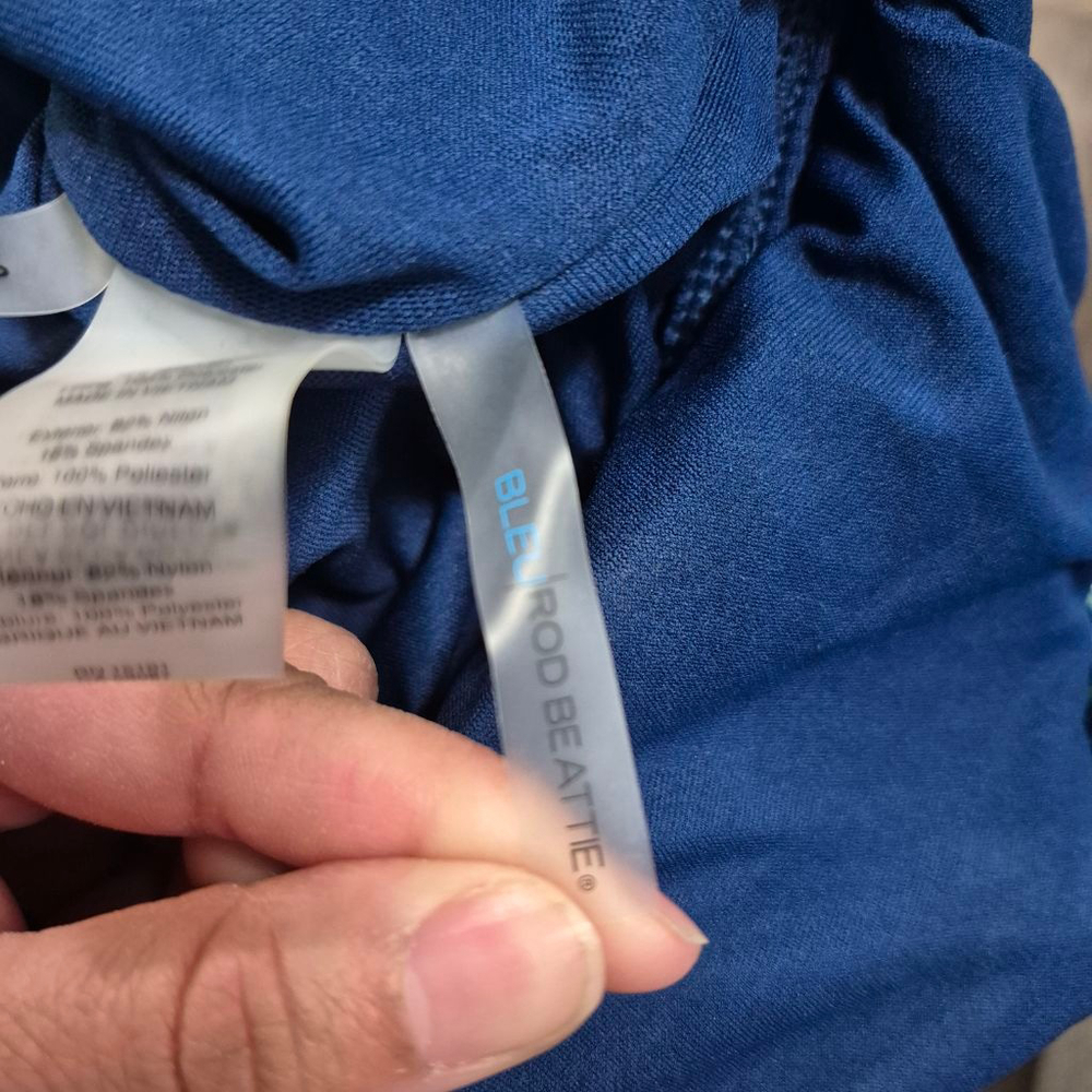 Women's Bleu Rod Beattie One Piece Swimsuit Size 10‎ Blue Green Floral - Picture 5 of 6